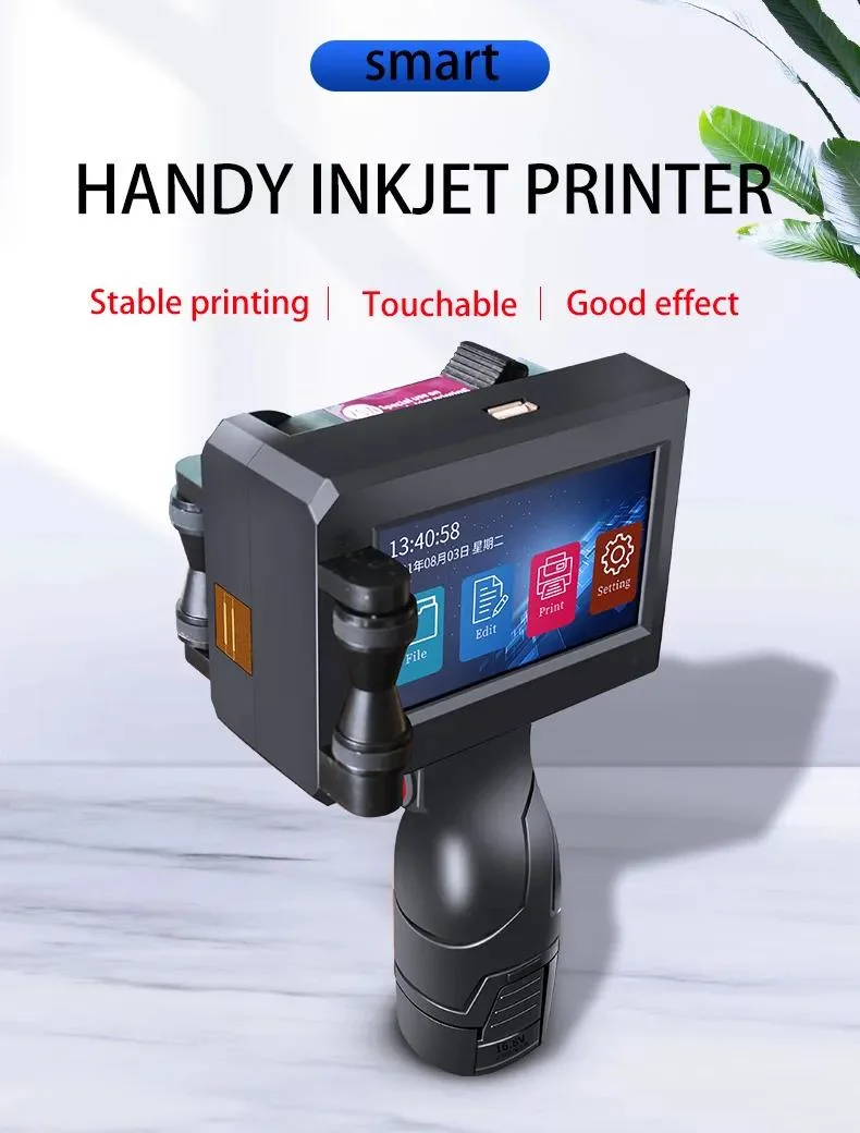 New Design12.7mm Tij Portable Qr Code Expiry Date Handheld Inkjet Printer