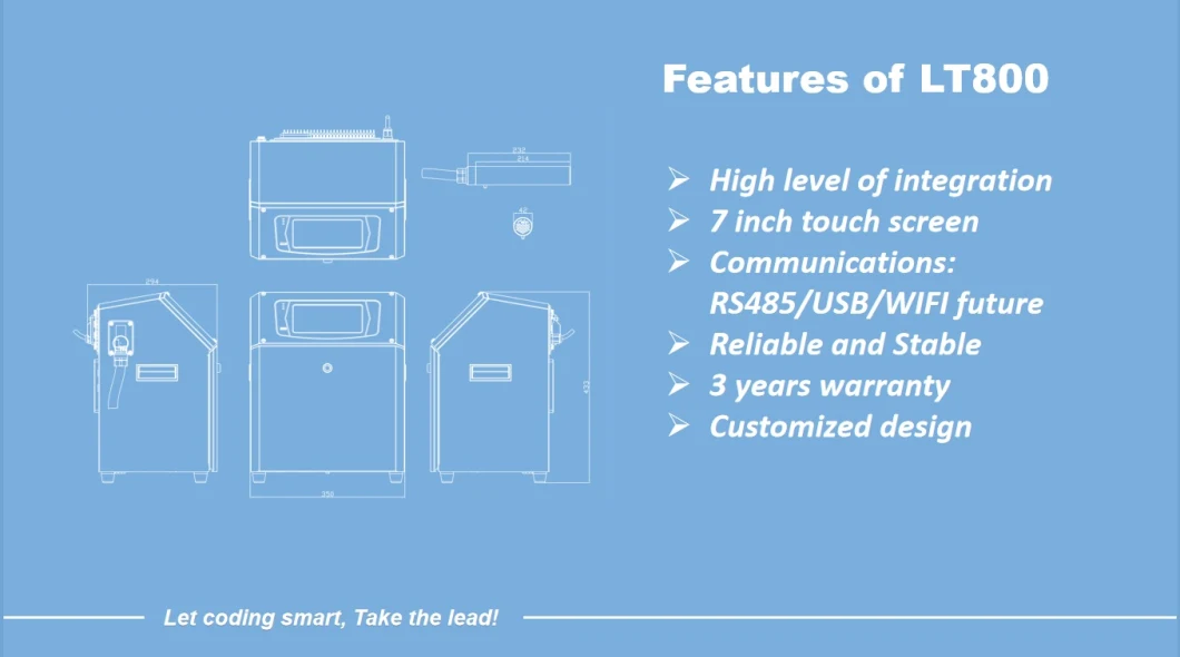 2021 Hot Sale Fast Production Continuous Inkjet Printer