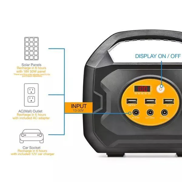 Solar Generator System DC to AC Portable Solar Generator 200W Home Lighting Emergency Power Backup